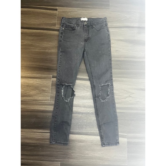 Free People Black Skinny Jeans - Picture 1 of 3